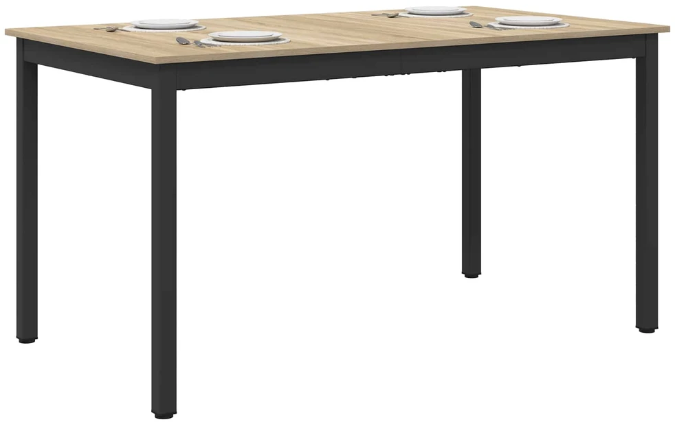 Valgomieji stalai 140 x 80 x 75 cm Apdirbta mediena