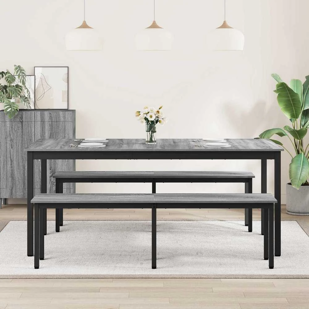Valgomieji stalai 180 x 90 x 75 cm Apdirbta mediena