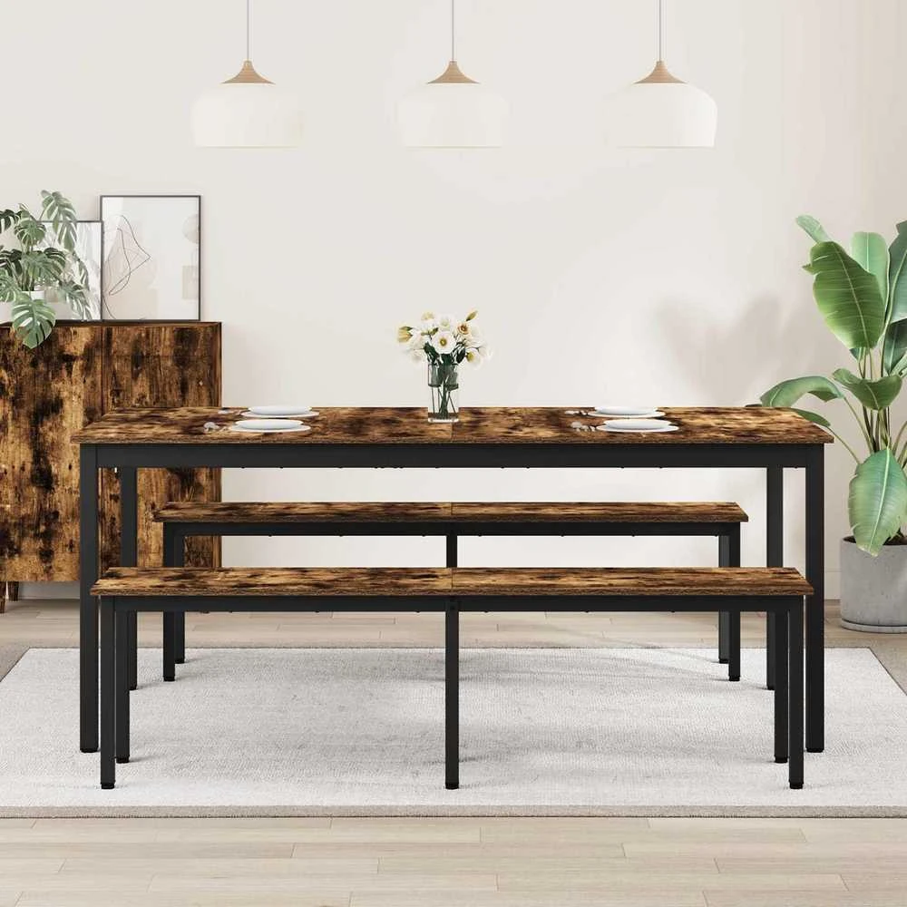 Valgomieji stalai 180 x 90 x 75 cm Apdirbta mediena