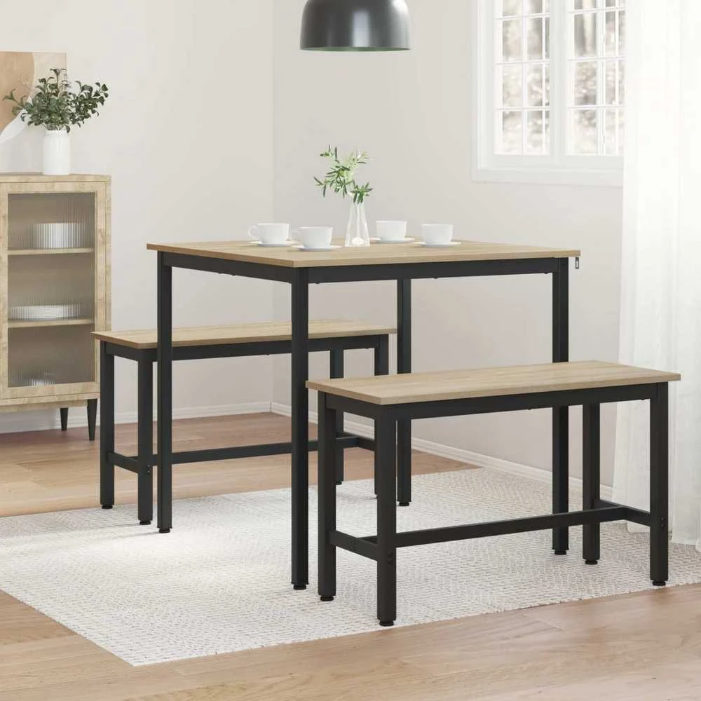Valgomieji stalai 80 x 80 x 75 cm Apdirbta mediena Kvadrato