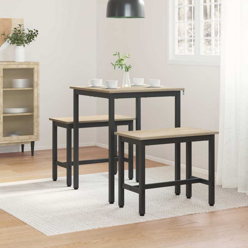 Valgomieji stalai 60 x 60 x 75 cm Apdirbta mediena Kvadrato
