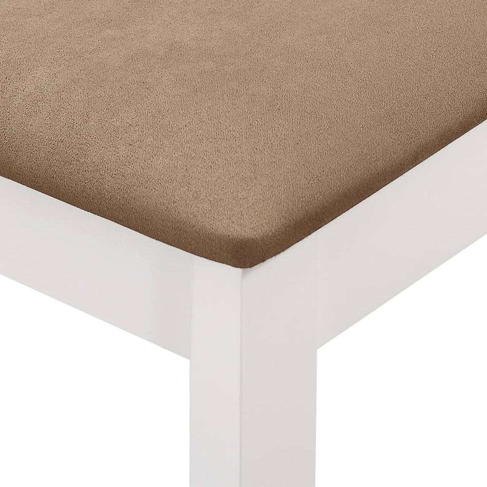 Valgomojo baldų komplektas, 3d., baltos sp., MDF