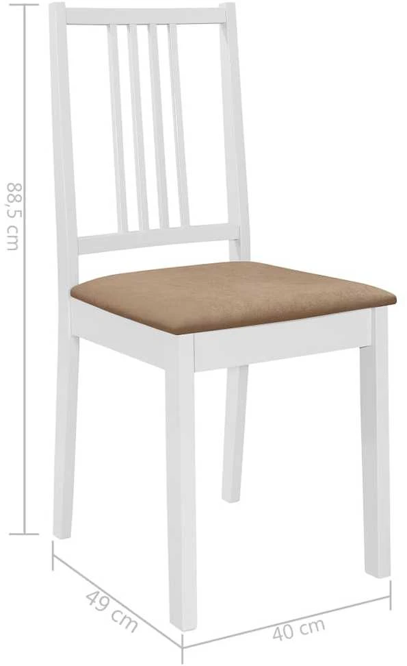 Valgomojo baldų komplektas, 3d., baltos sp., MDF