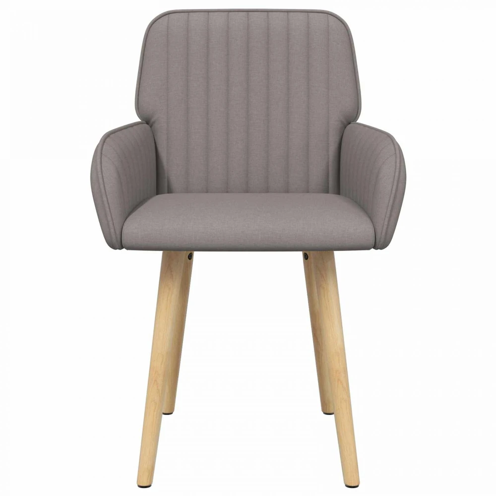 Valgomojo kėdės 2 vnt. Audinys Taupe 56,5 x 50 x 87,5 cm