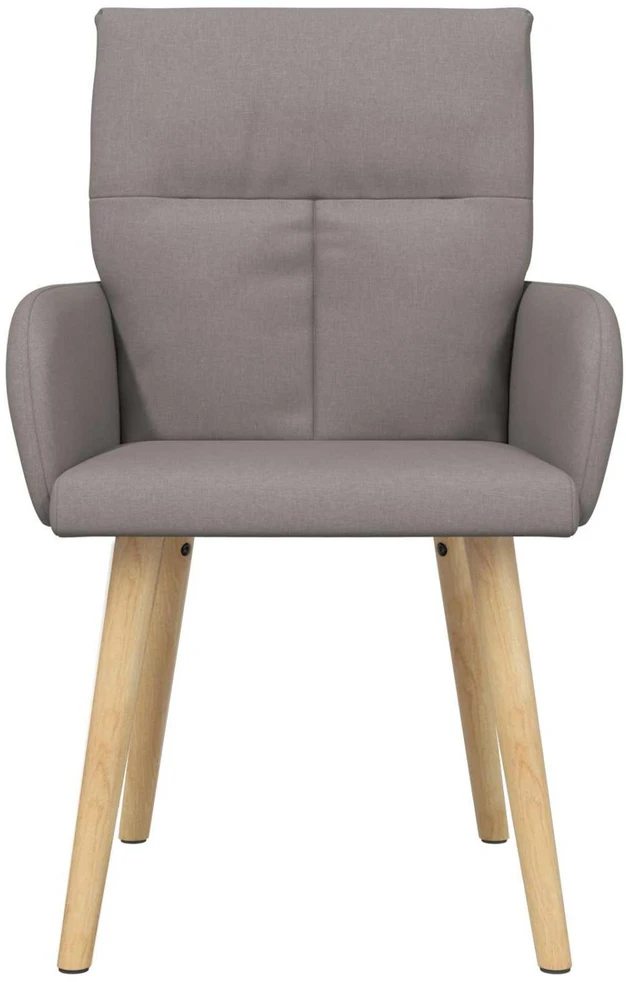 Valgomojo kėdės 2 vnt. Audinys Taupe 60 x 56 x 96 cm