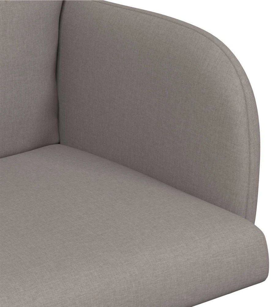 Valgomojo kėdės 2 vnt. Audinys Taupe 60 x 56 x 96 cm