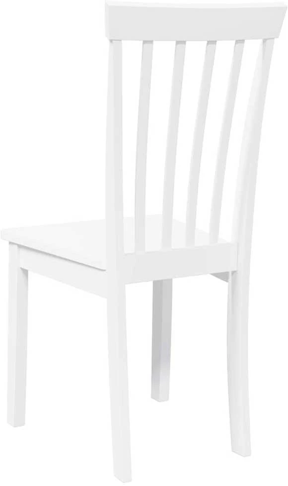Valgomojo Kėdės 2 vnt Baltos medžio masyvo gumos