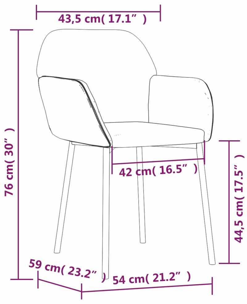 Valgomojo kėdės, 2vnt., kreminės spalvos, audinys/dirbtinė oda
