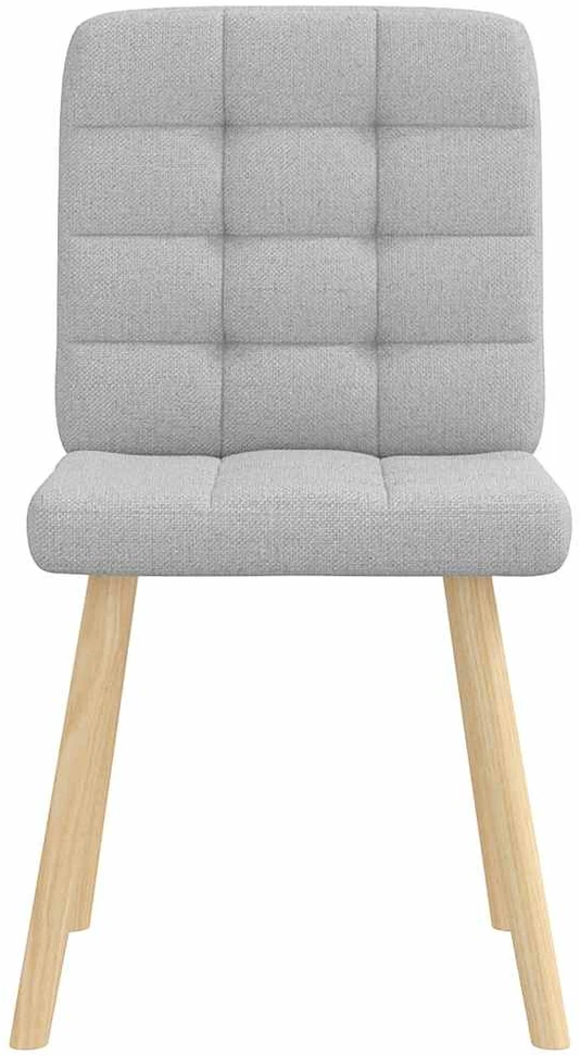 Bigbuy Home Valgomojo kėdės, 2vnt., pilkos spalvos, audinys