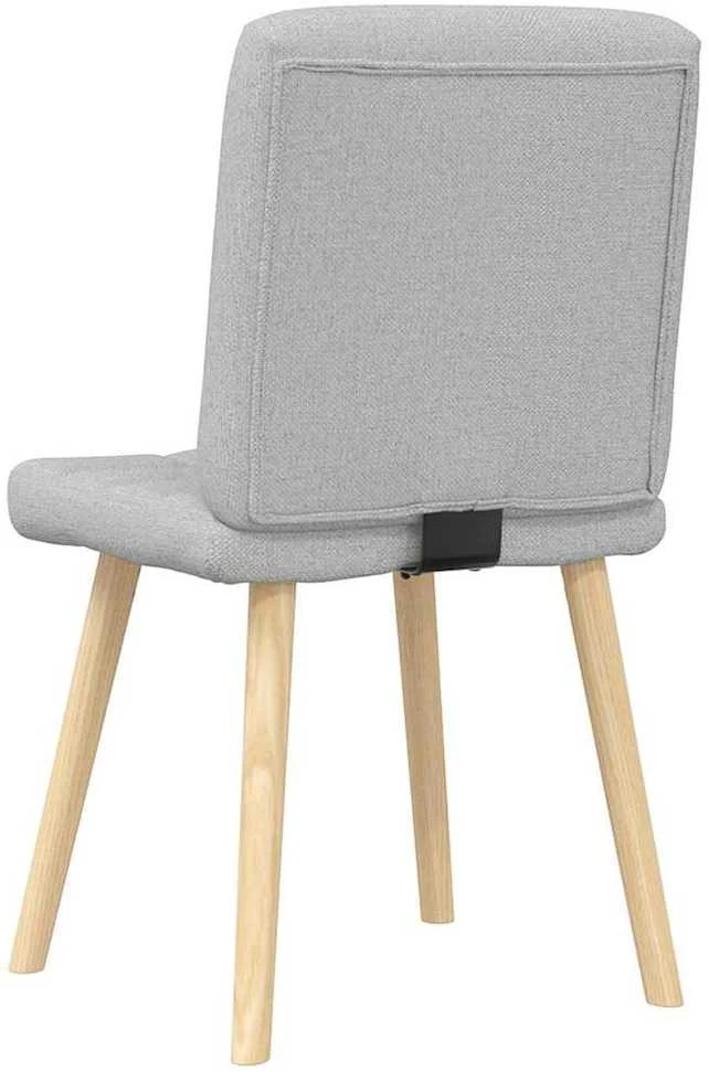 Bigbuy Home Valgomojo kėdės, 2vnt., pilkos spalvos, audinys