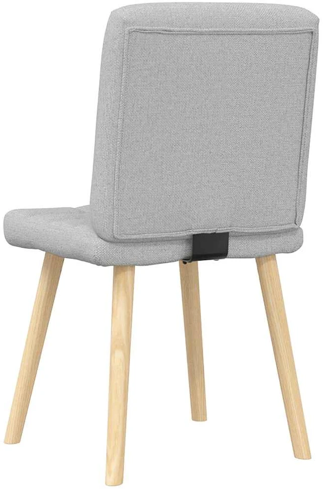Bigbuy Home Valgomojo kėdės, 2vnt., pilkos spalvos, audinys