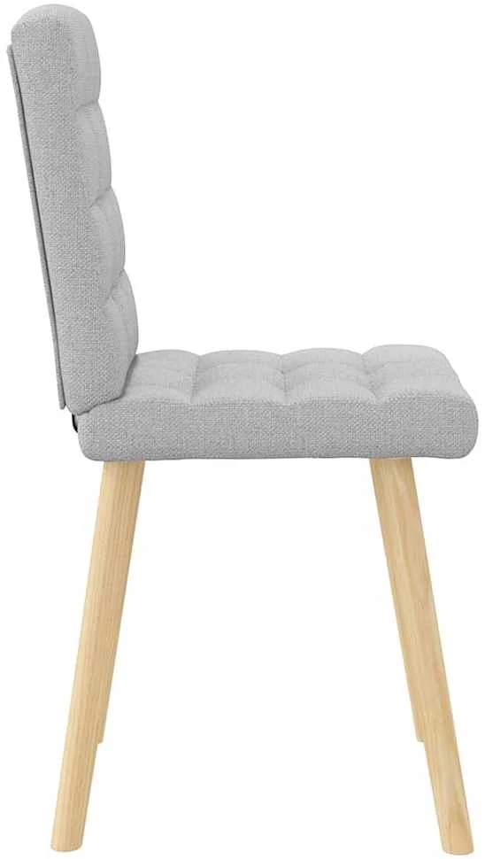Bigbuy Home Valgomojo kėdės, 2vnt., pilkos spalvos, audinys