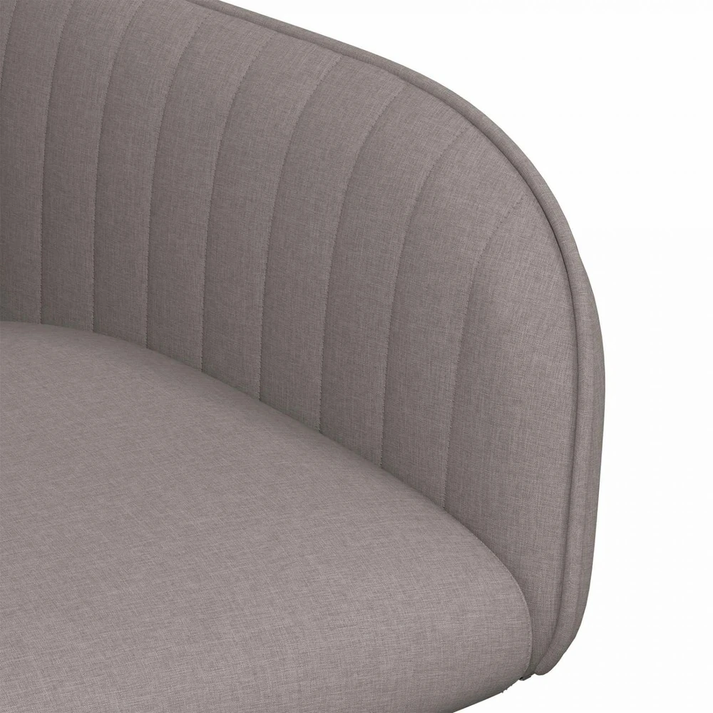 Valgomojo kėdės 4 vnt. Audinys Taupe 56,5 x 50 x 87,5 cm