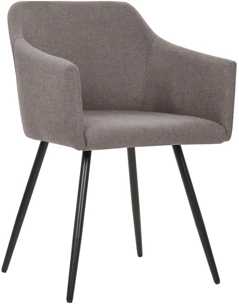 Valgomojo kėdės, 4vnt., taupe spalvos, audinys