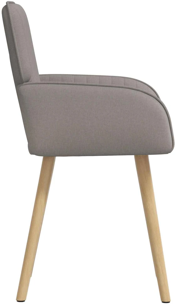 Valgomojo kėdės 6 vnt. Audinys Taupe 56,5 x 50 x 87,5 cm