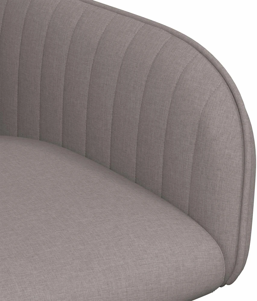 Valgomojo kėdės 6 vnt. Audinys Taupe 56,5 x 50 x 87,5 cm