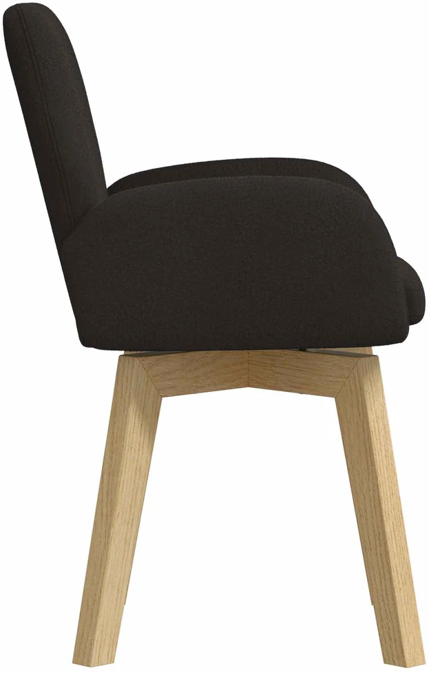 Valgomojo kėdės 6 vnt. Bouclé Juoda 59 x 56,5 x 85 cm