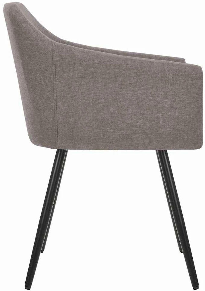 Valgomojo kėdės, 6vnt., taupe spalvos, audinys
