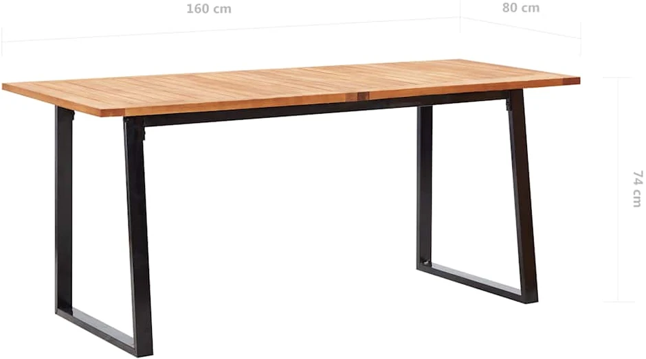 Valgomojo komplektas, 7 dalių, pilkas, poliratanas ir akacija