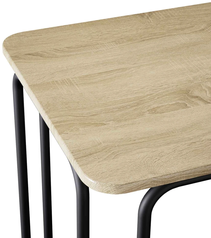Valgomojo stalas 100 x 50 x 75 cm Apdirbta mediena Stačiakampio