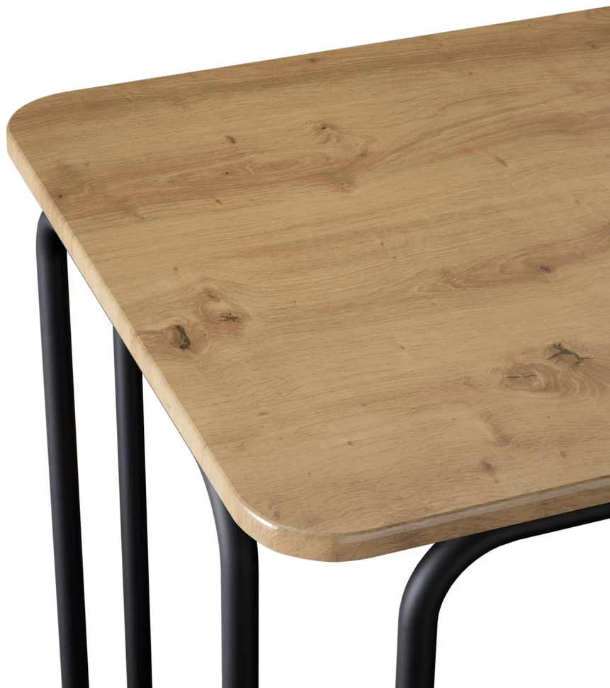 Valgomojo stalas 100 x 50 x 75 cm Apdirbta mediena Stačiakampio