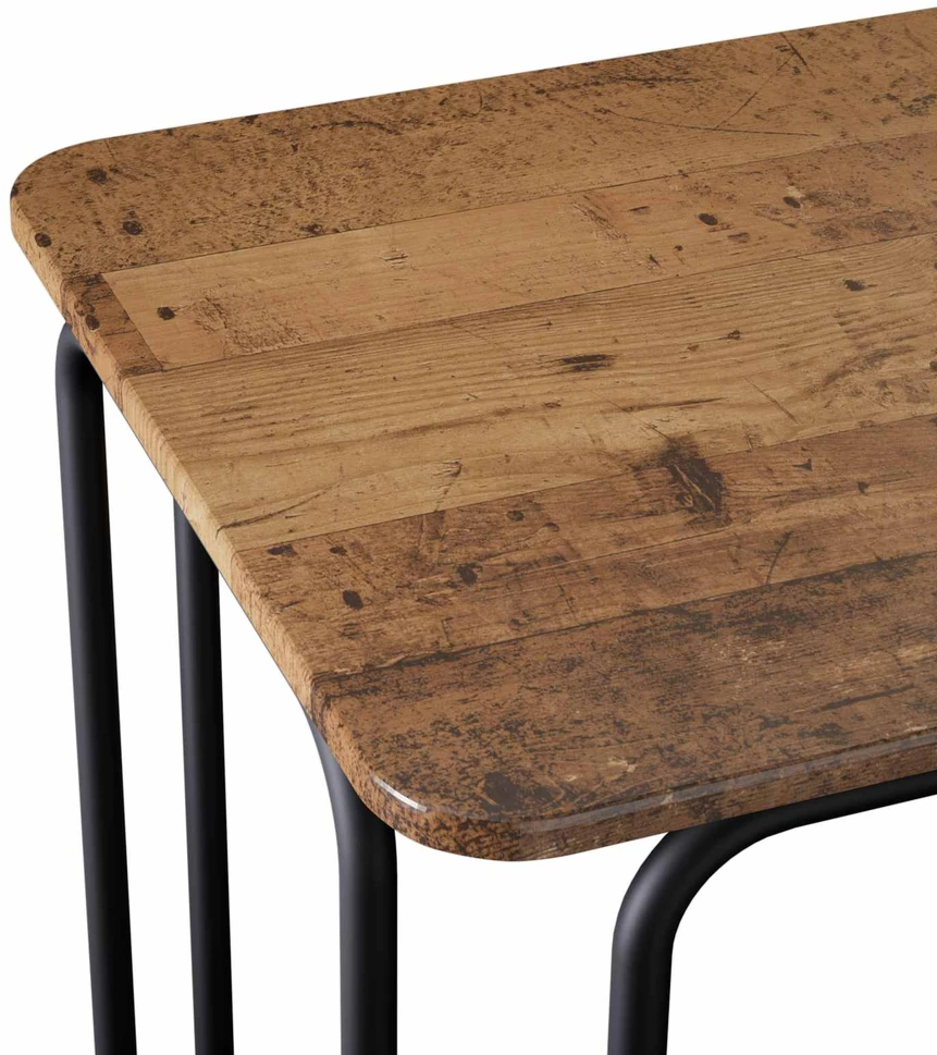 Valgomojo stalas 100 x 50 x 75 cm Apdirbta mediena Stačiakampio