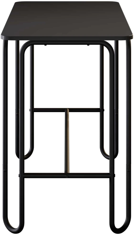 Valgomojo stalas 100 x 50 x 75 cm Apdirbta mediena Juoda