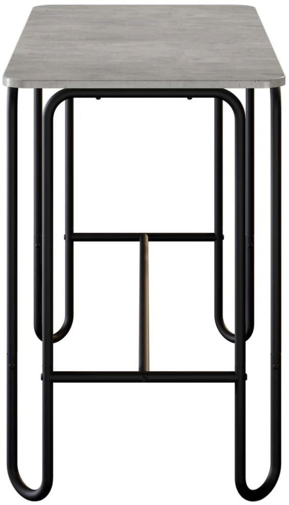 Valgomojo stalas 100 x 50 x 75 cm Apdirbta mediena Betono pilka