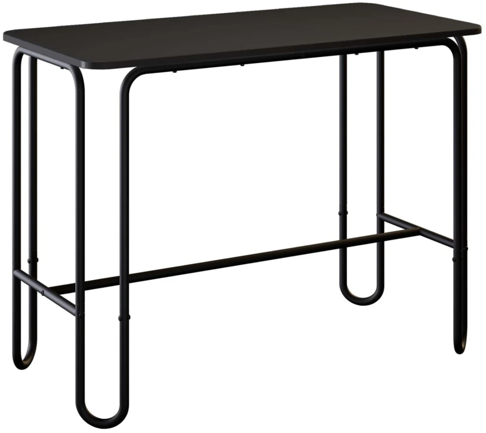 Valgomojo stalas 100 x 50 x 75 cm Apdirbta mediena Juoda
