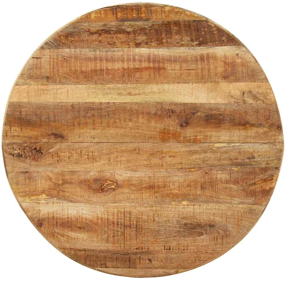 Valgomojo stalas, 100x100x75cm, neapdorota mango mediena