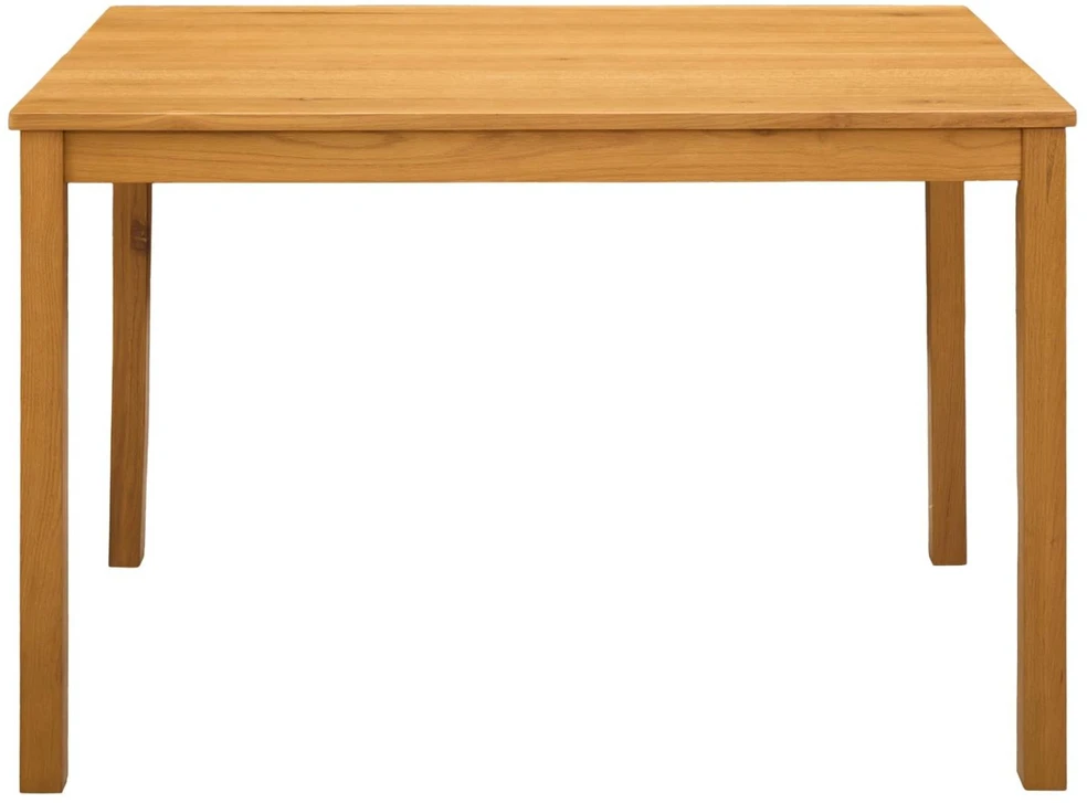 Valgomojo stalas 110 x 75 x 75 cm Kietas ąžuolo medis Natūrali