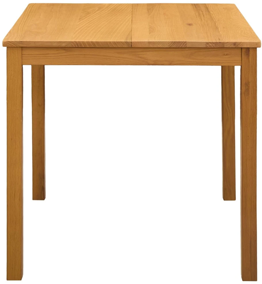Valgomojo stalas 110 x 75 x 75 cm Kietas ąžuolo medis Natūrali