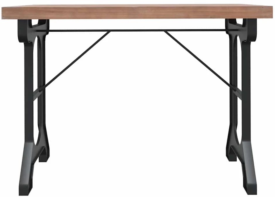 Valgomojo stalas, 110x65x82cm, eglės masyvas ir geležis