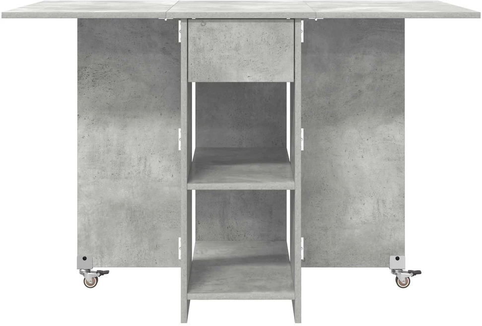 Valgomojo stalas 115 x 70 x 75 cm Apdirbta mediena Betono pilka