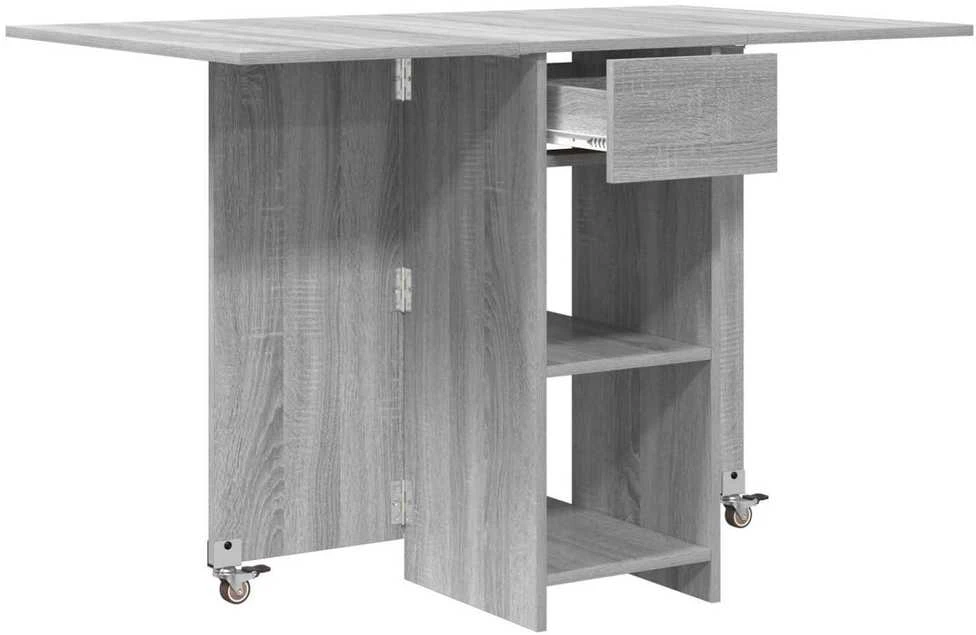 Valgomojo stalas 115 x 70 x 75 cm Apdirbta mediena Pilka Sonoma