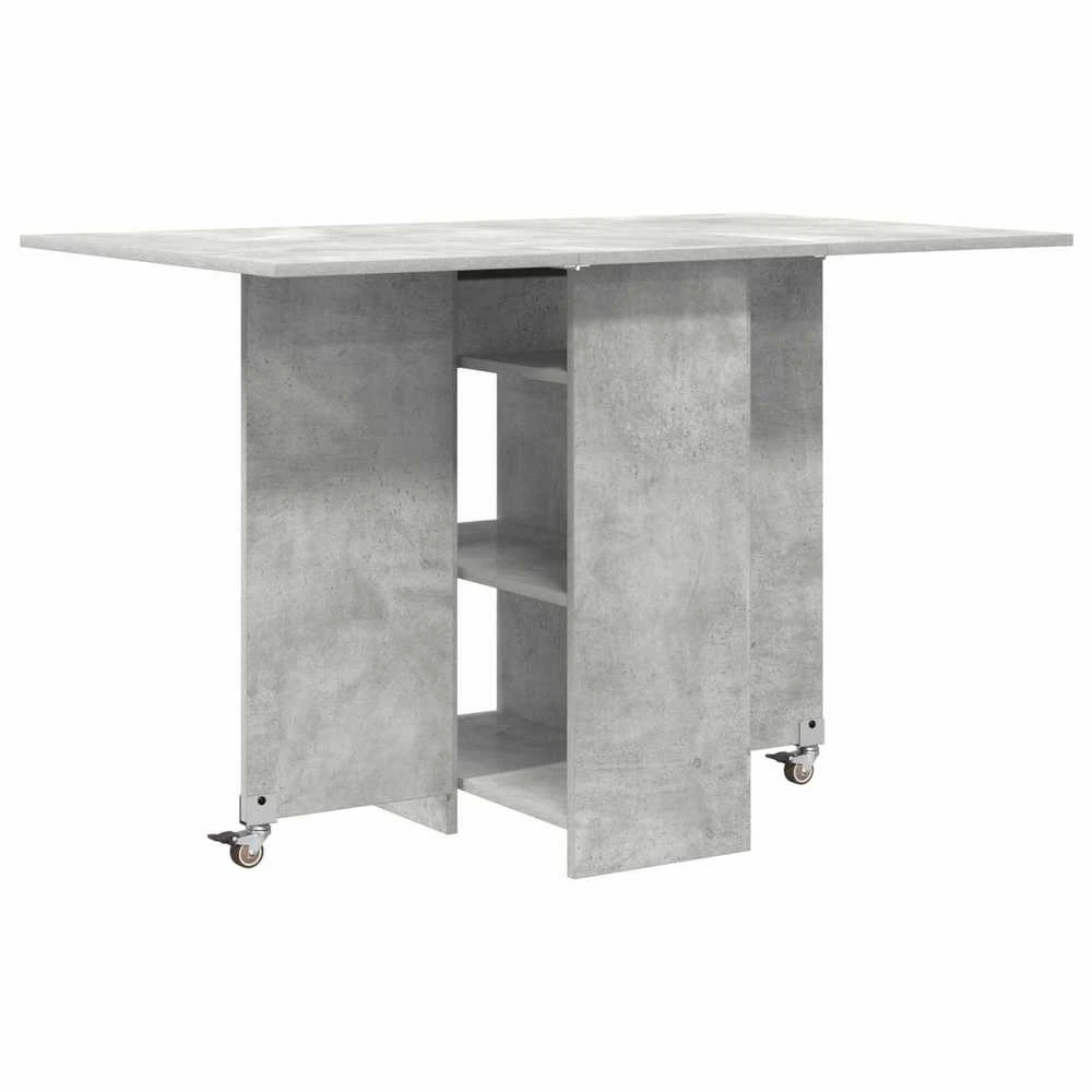 Valgomojo stalas 115 x 70 x 75 cm Apdirbta mediena Betono pilka