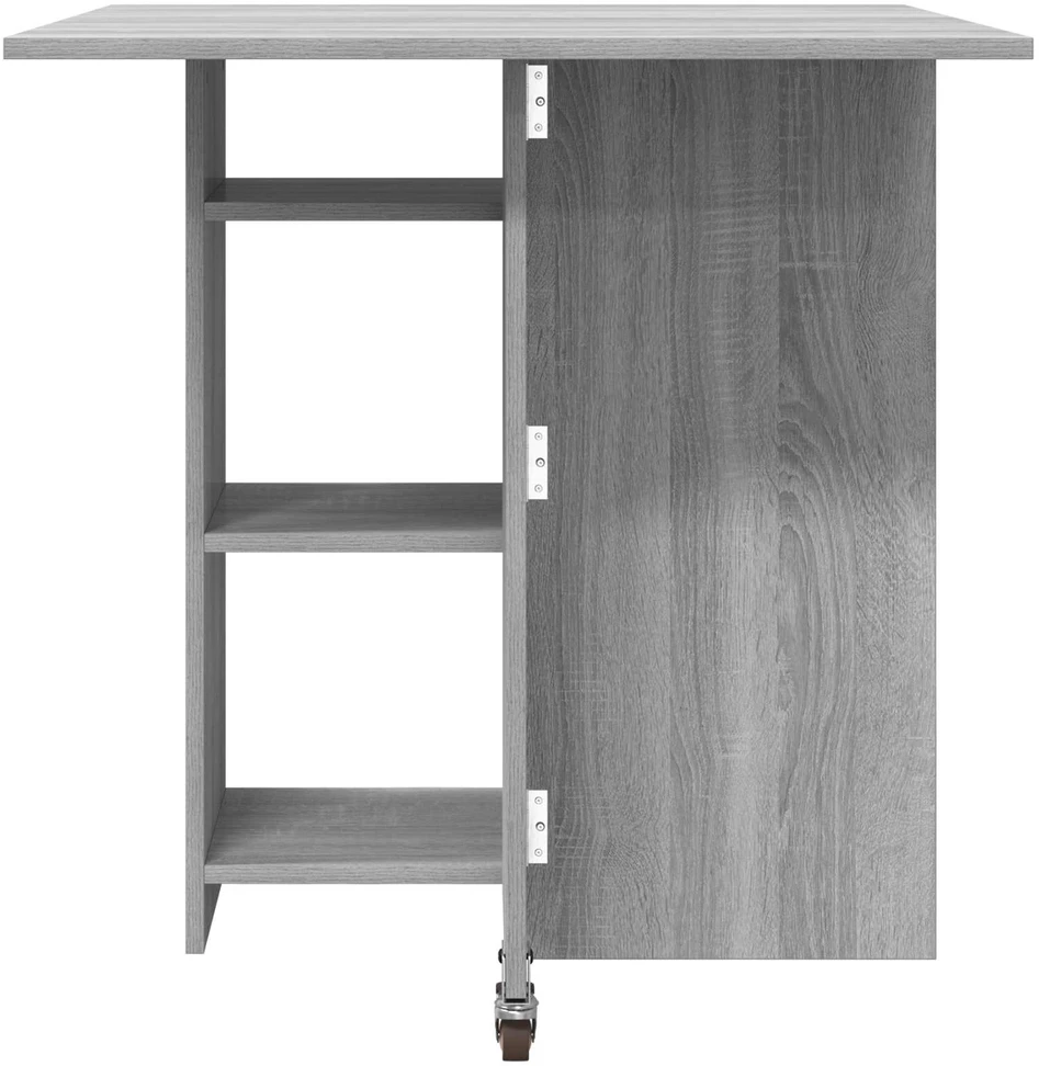 Valgomojo stalas 115 x 70 x 75 cm Apdirbta mediena Pilka Sonoma