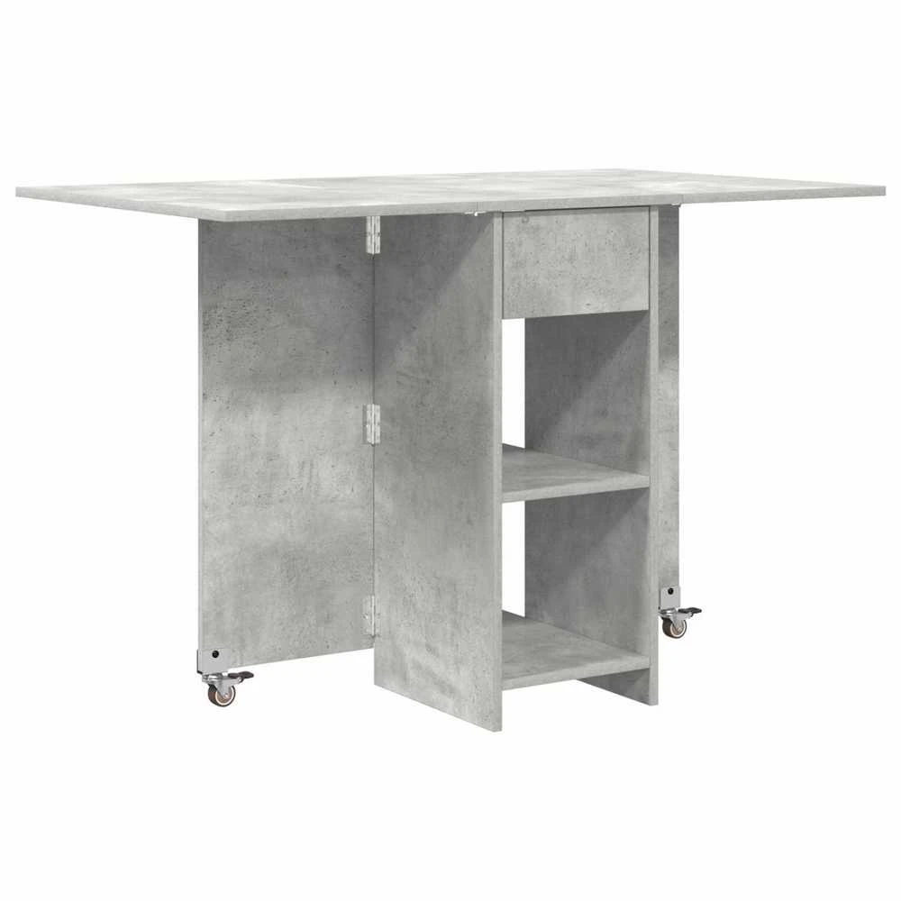 Valgomojo stalas 115 x 70 x 75 cm Apdirbta mediena Betono pilka