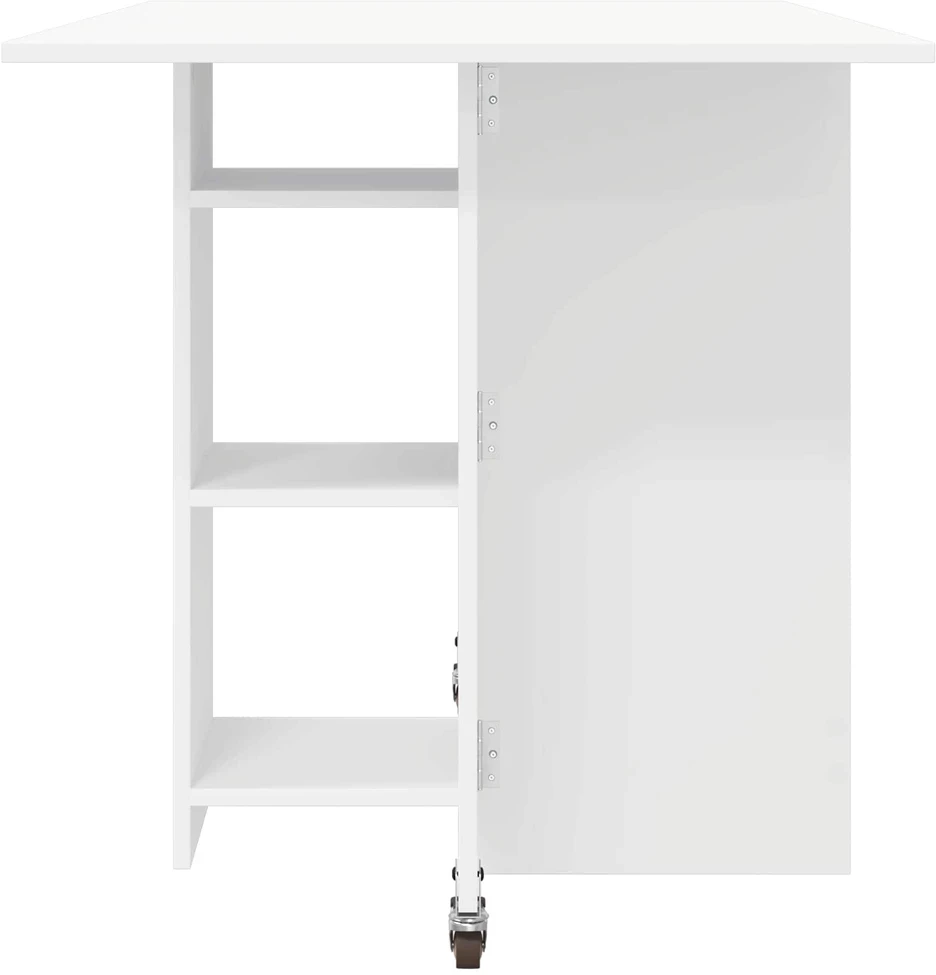 Valgomojo stalas 115 x 70 x 75 cm Apdirbta mediena Balta