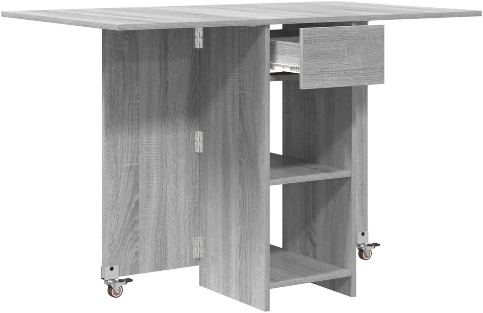 Valgomojo stalas 115 x 70 x 75 cm Apdirbta mediena Pilka Sonoma