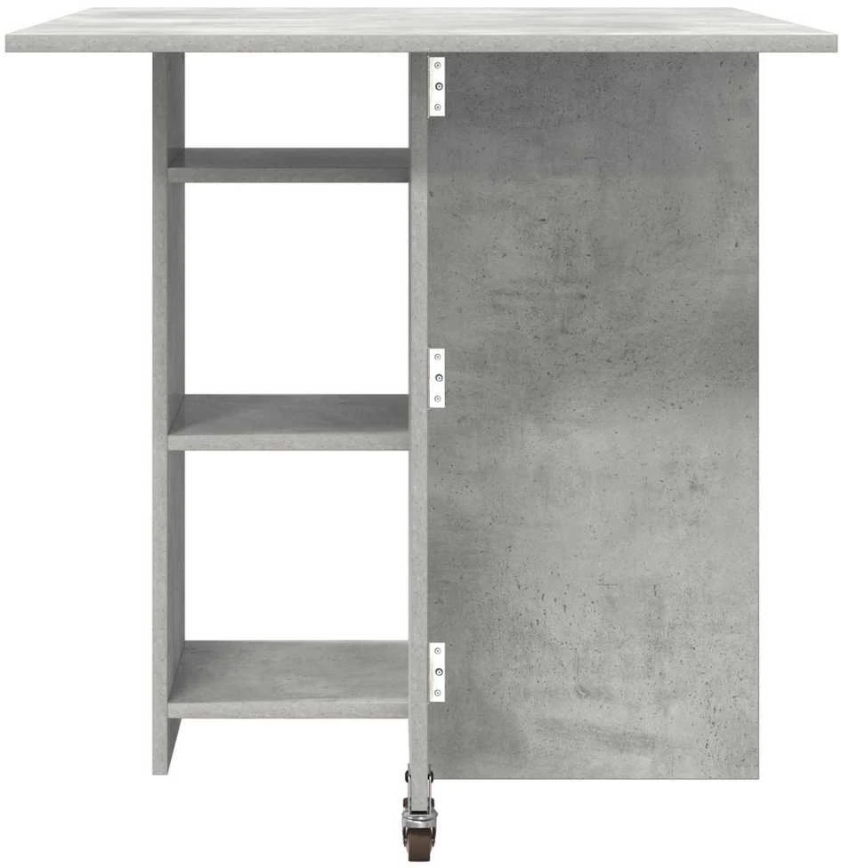 Valgomojo stalas 115 x 70 x 75 cm Apdirbta mediena Betono pilka