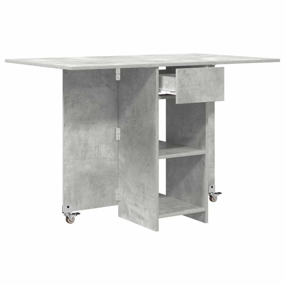 Valgomojo stalas 115 x 70 x 75 cm Apdirbta mediena Betono pilka