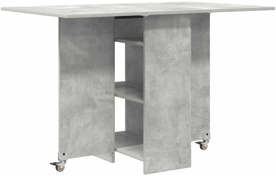 Valgomojo stalas 115 x 70 x 75 cm Apdirbta mediena Betono pilka