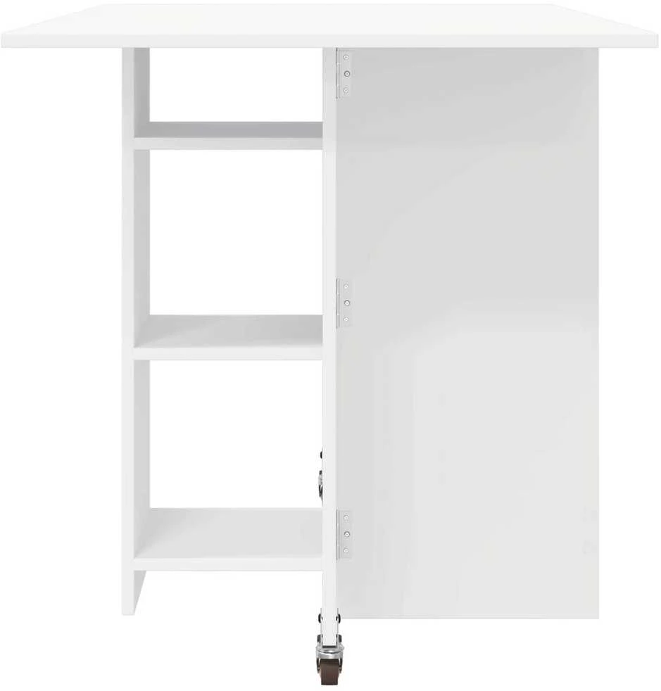 Valgomojo stalas 115 x 70 x 75 cm Apdirbta mediena Balta