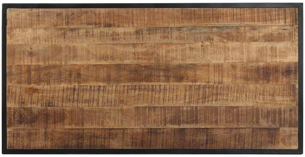 Valgomojo stalas, 120cm, neapdorota mango mediena