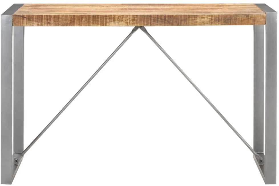 Valgomojo stalas, 120x60x75cm, neapdorota mango mediena