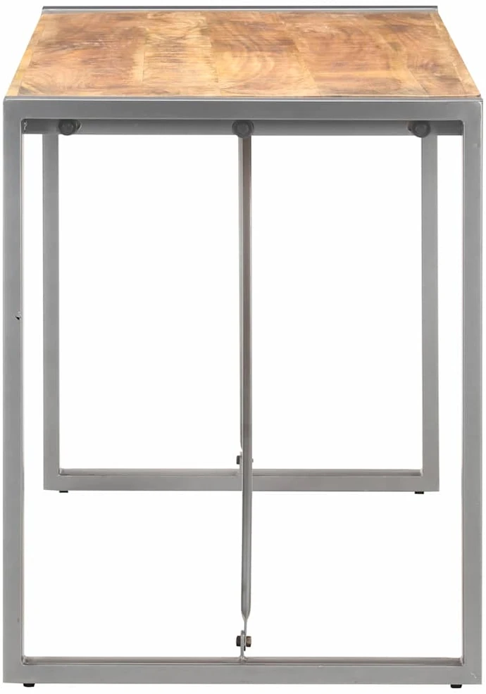 Valgomojo stalas, 120x60x75cm, neapdorota mango mediena