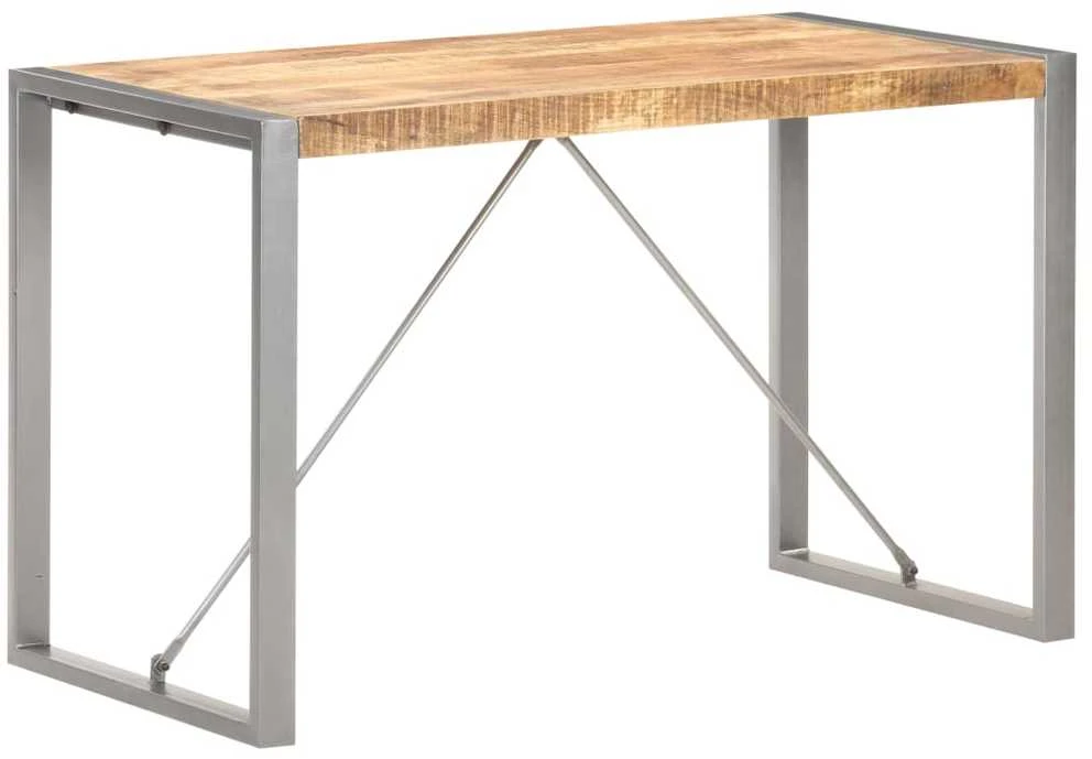 Valgomojo stalas, 120x60x75cm, neapdorota mango mediena