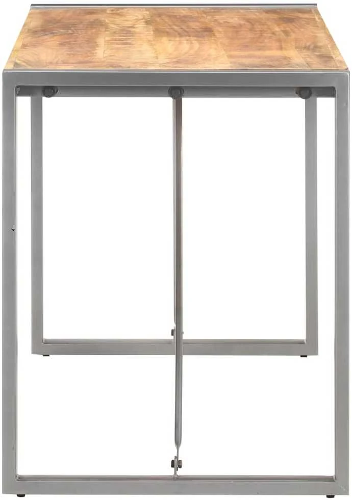 Valgomojo stalas, 120x60x75cm, neapdorota mango mediena