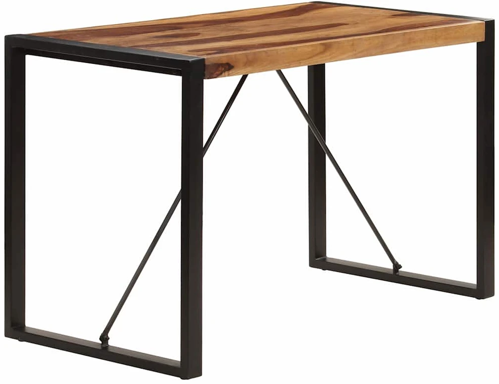 Valgomojo stalas, 120x60x76 cm, rausv. dalb. medienos masyvas